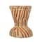 Hello Honey® 5" Round Decorative Hand-Painted Paper Mache Taper Holder